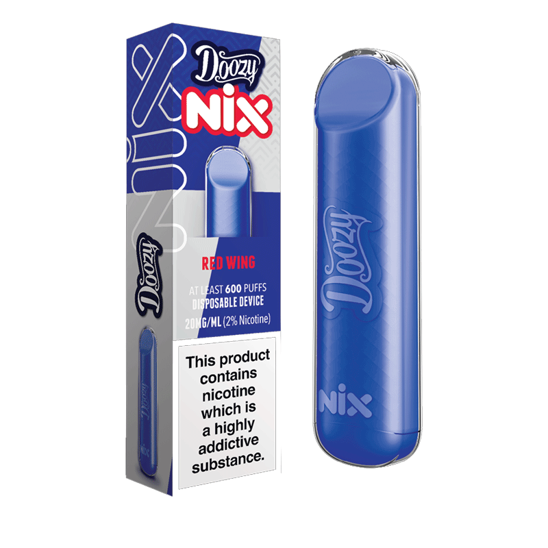 Red Wing Doozy Vape Co Nix Disposable Pod Device 600 Puffs 2971