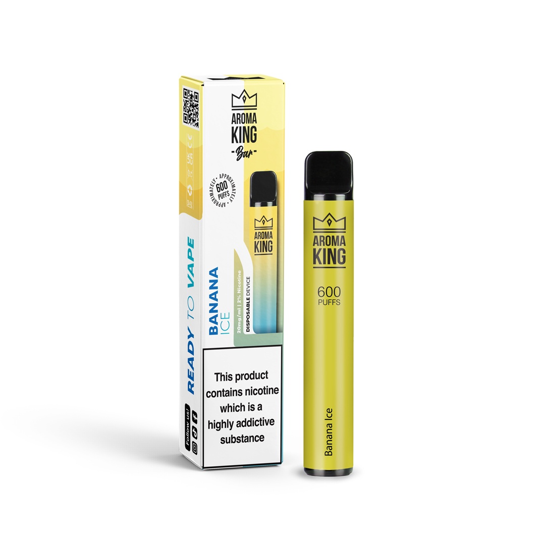 Banana Ice Aroma King Disposable Device 600 Puffs - EcigBar