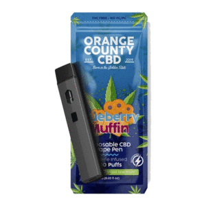 Blueberry Muffin Orange County CBD Disposable Vape Pen 600 Puffs Ecigstore