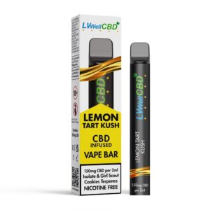 Lemon Tart Kush LVwell CBD Infused Dispposable Vape Bar Ecigstore