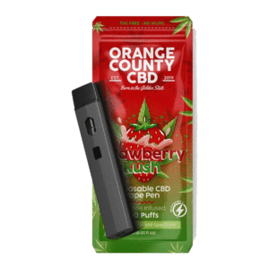 Strawberry Kush Orange County CBD Disposable Vape Pen 600 Puffs Ecigstore