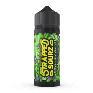 apple amp blackcurrant shortfill e liquid by strapped sourz 100ml ecigstoreuk 473446