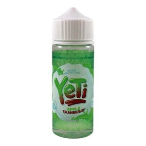 apple cranberry shortfill e liquid by yeti 100ml ecigstoreuk 360322