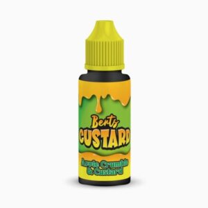 apple crumble amp custard shortfill e liquid by berts custard 100ml ecigstoreuk 325986