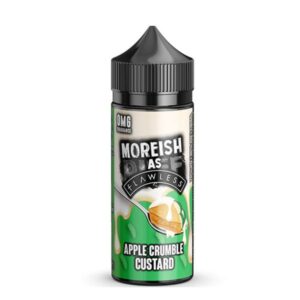 apple crumble custard shortfill e liquid by moreish as flawless 100ml ecigstoreuk 412828