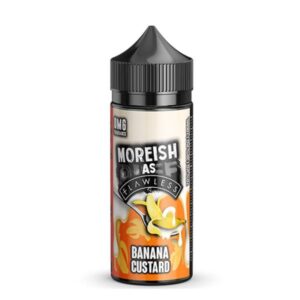 Banana Custard Shortfill E-Liquid by Moreish as Flawless 100ml - ECIGSTOREUK