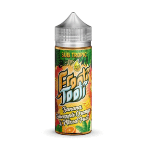 Banana Pineapple Orange & Mixed Fruit Shortfill E-Liquid By Frooti Tooti Sub Tropic 100ml - ECIGSTOREUK