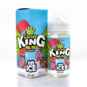 Belts Strawberry On Ice Shortfill E-Liquid by Candy King 100ml - ECIGSTOREUK