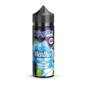 Black Grape Lime Bubblegum Menthol Shortfill E Liquid by 50-50 Kingston 100ml - ECIGSTOREUK