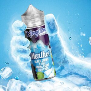 Black Grape Lime Bubblegum Menthol Shortfill E Liquid by Kingston Menthol 100m - ECIGSTOREUK