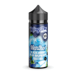 Blackcurrant Blue Raspberry Menthol Shortfill E Liquid by 50-50 Kingston 100ml - ECIGSTOREUK