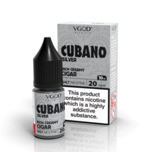 Cubano Silver Nic Salt E-Liquid by VGOD 10ml - ECIGSTOREUK