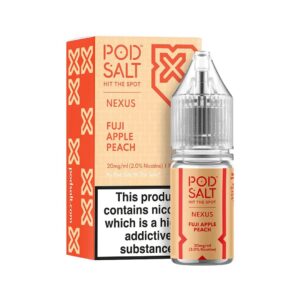 Fuji Apple Peach Nicotine Salt by Pod Salt Nexus 10ml - ECIGSTOREUK