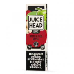 Green & Red Apple Juice Head Bars Disposable Device 600 Puffs - ECIGSTOREUK