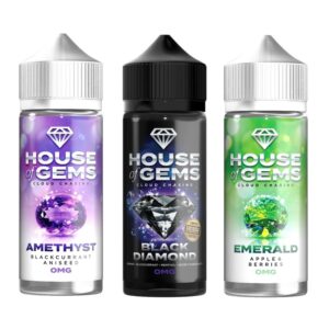 House Of Gems E-liquid Shortfill 100ml - 0Mg - ECIGSTOREUK