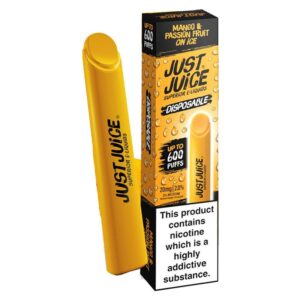 Mango & Passionfruit on Ice Just Juice Disposable Device 600 Puffs - ECIGSTOREUK