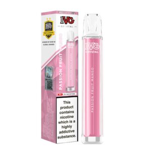 Passion Fruit Mango IVG Crystal Bar Disposable Device 600 Puffs - ECIGSTOREUK