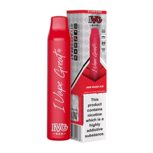 Red Rush Ice IVG Diamond Bar Disposable Device 600 Puffs - ECIGSTOREUK