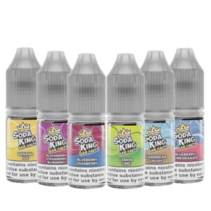 Soda King Bar Nic Salt 10ml E Liquid - 10mg 20mg - 50VG/50PG Box Of 10 - ECIGSTOREUK