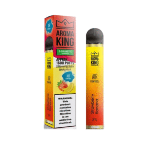 Strawberry Banana Aroma King Disposable Device 1600 Puffs - ECIGSTOREUK